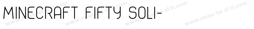 Minecraft Fifty Soli字体转换